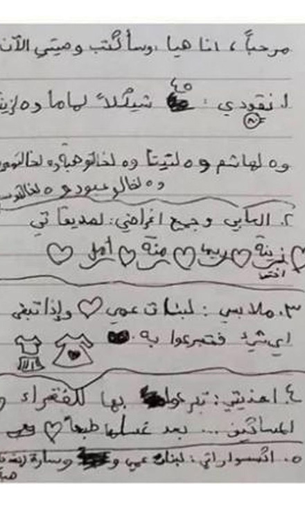 طفلة فلسطينية تدمي قلوب الملايين بسبب وصيتها